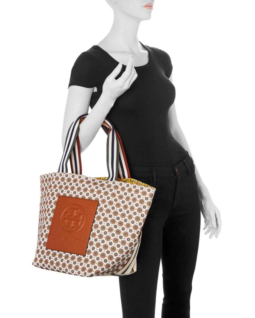 Tory Burch printed canvas tote 