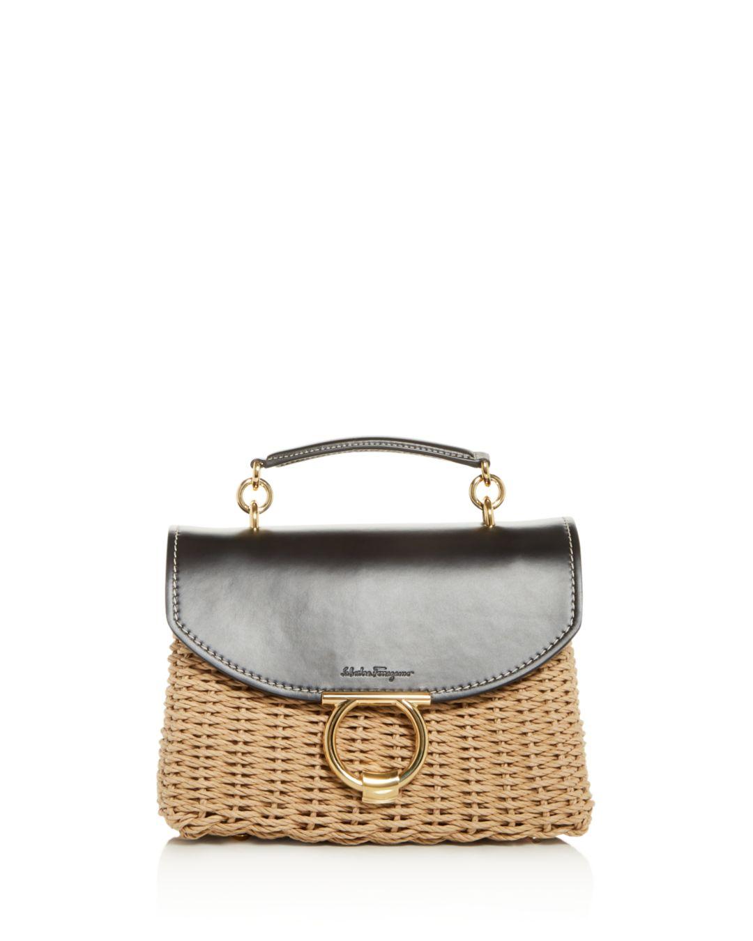 ferragamo wicker bag