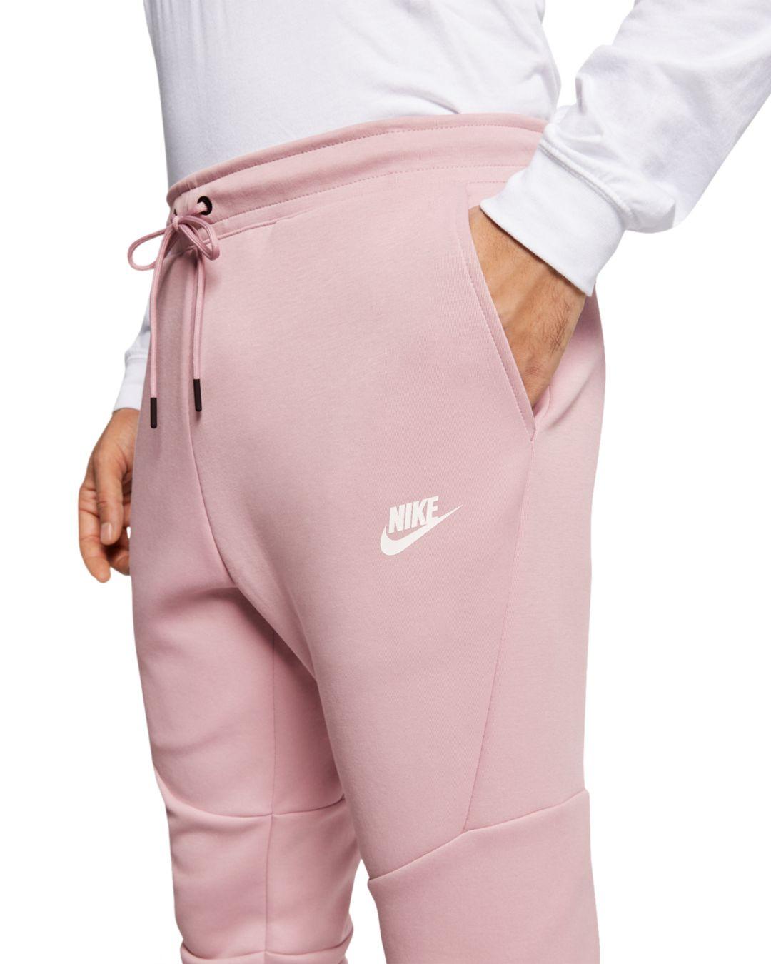 Nike Tech Fleece Jogger Pants in Plum Chalk (Pink) for Men | Lyst