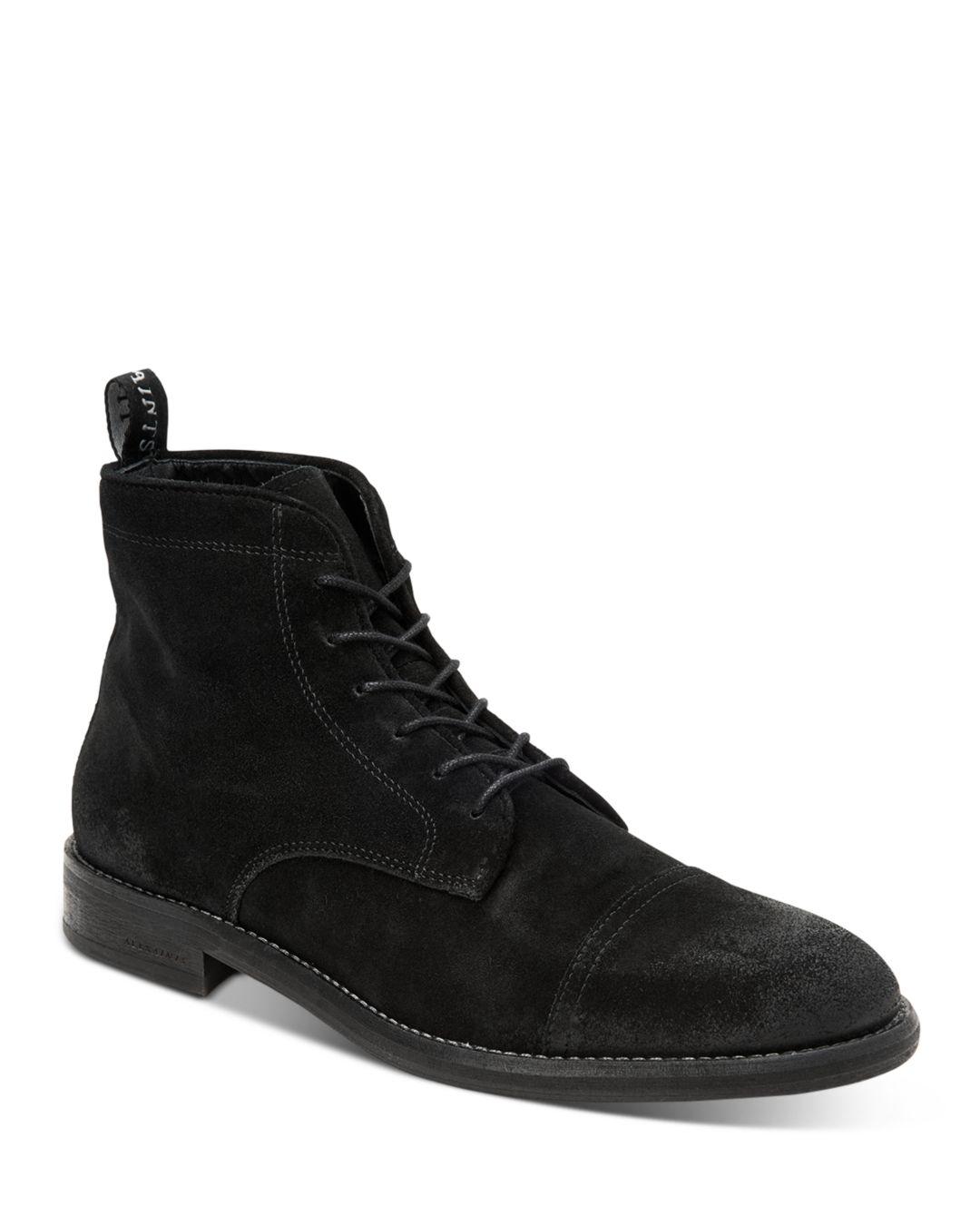 hiking suede boots black