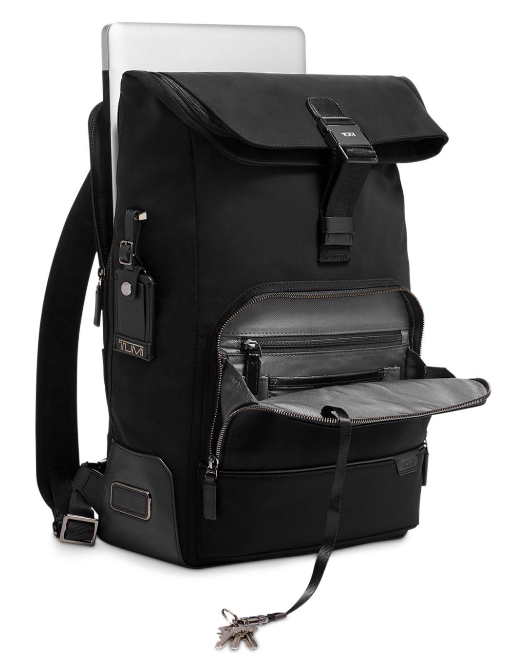 harrison oak roll top backpack