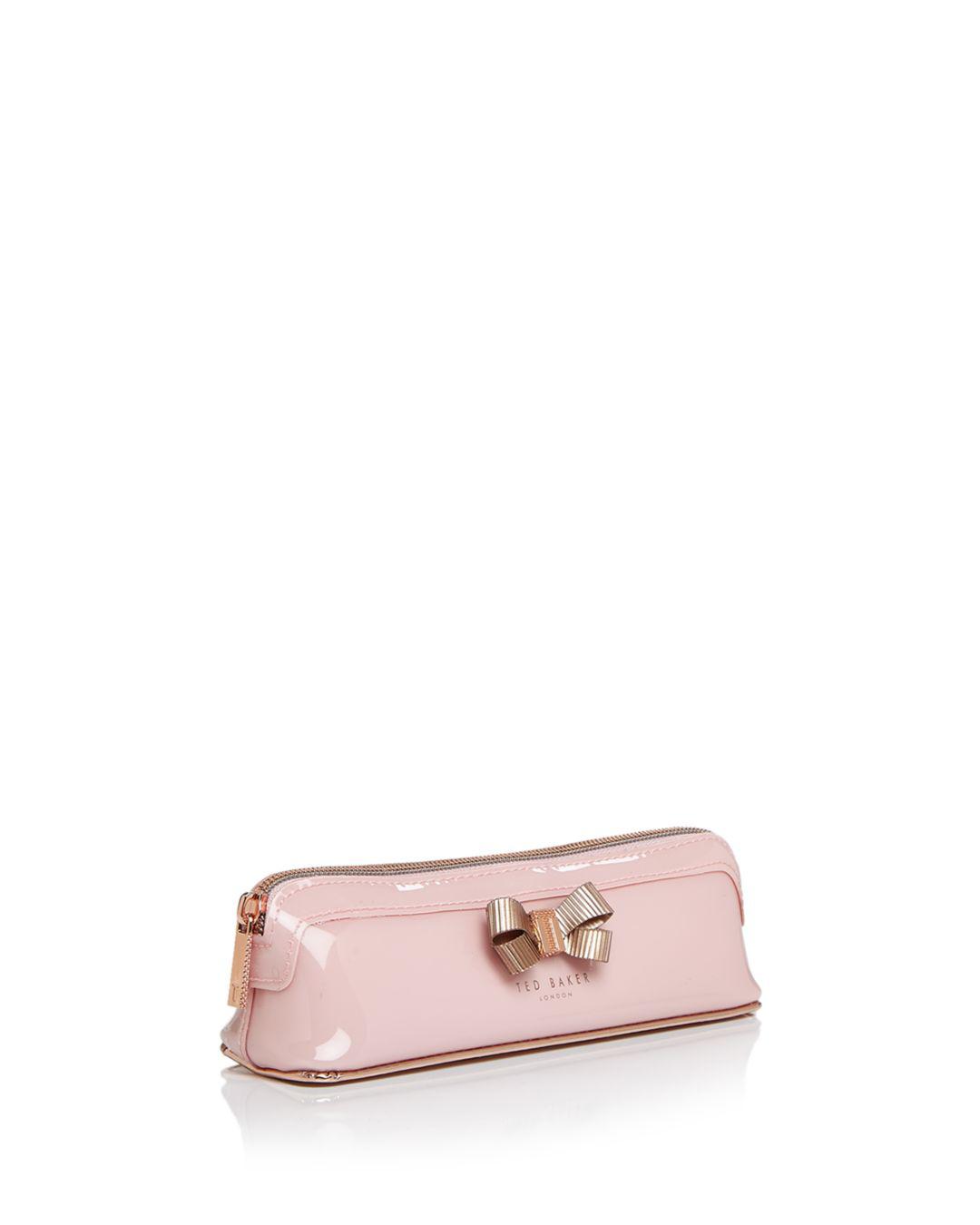 Ted Baker Lora Bow Pencil Case in Pink | Lyst