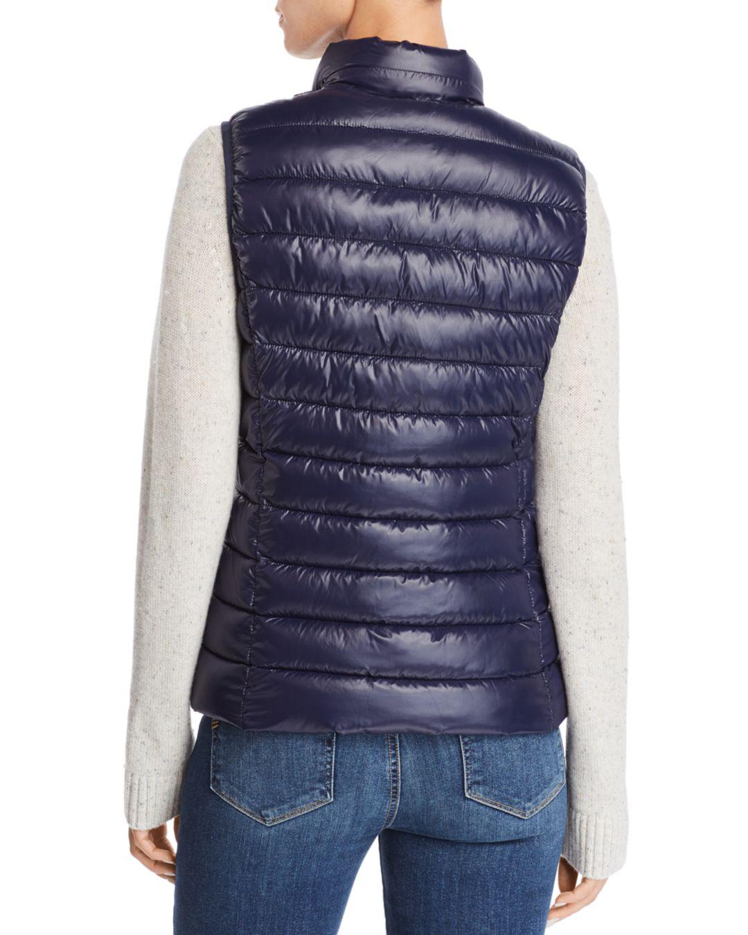 Aqua Packable Puffer Vest in Navy (Blue) Lyst