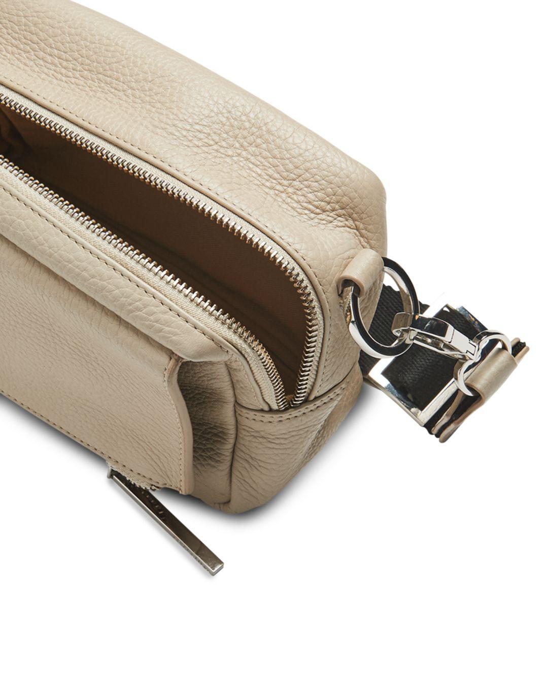 Whistles Bibi Leather Cross Body Bag White