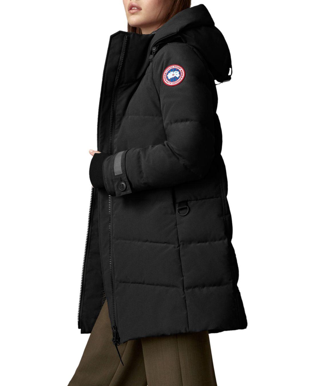 Canada Goose Fleece Merritt Hooded Down Parka in Black - Lyst