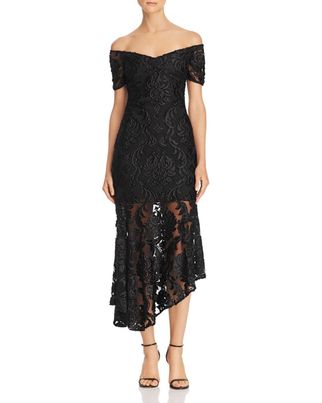 alice mccall black lace dress