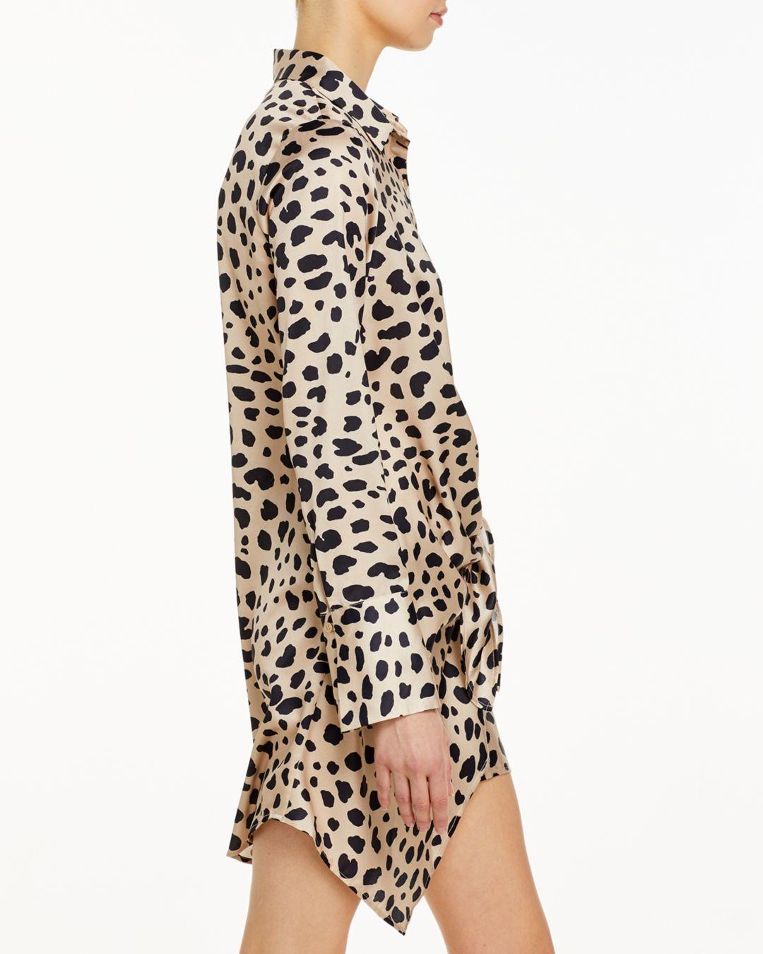 aqua tie front long sleeve dress