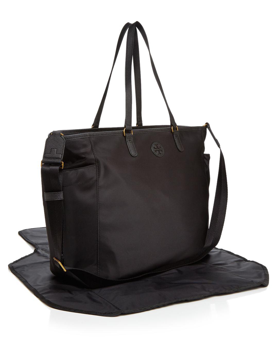 Tory Burch Synthetic Scout Nylon Diaper Bag in Black/Gold (Black) Lyst