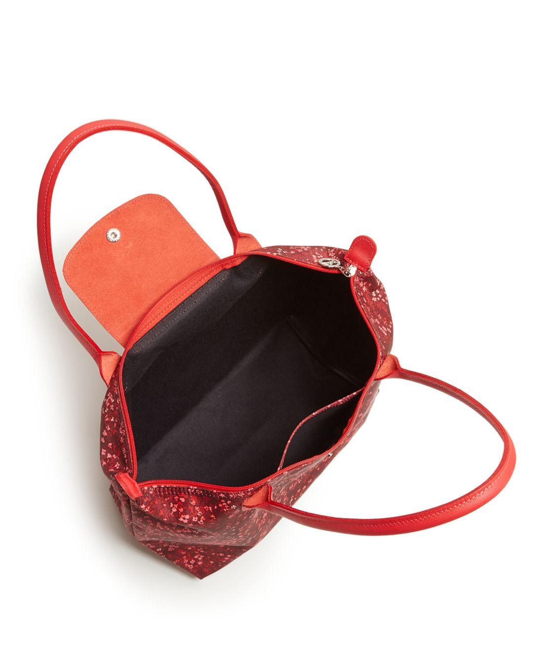 longchamp le pliage fleur