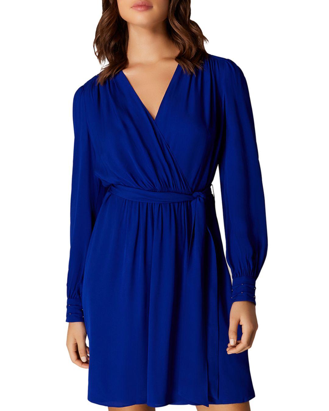 karen millen ruched wrap dress