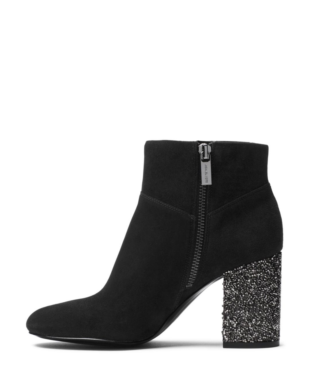michael kors glitter ankle boots