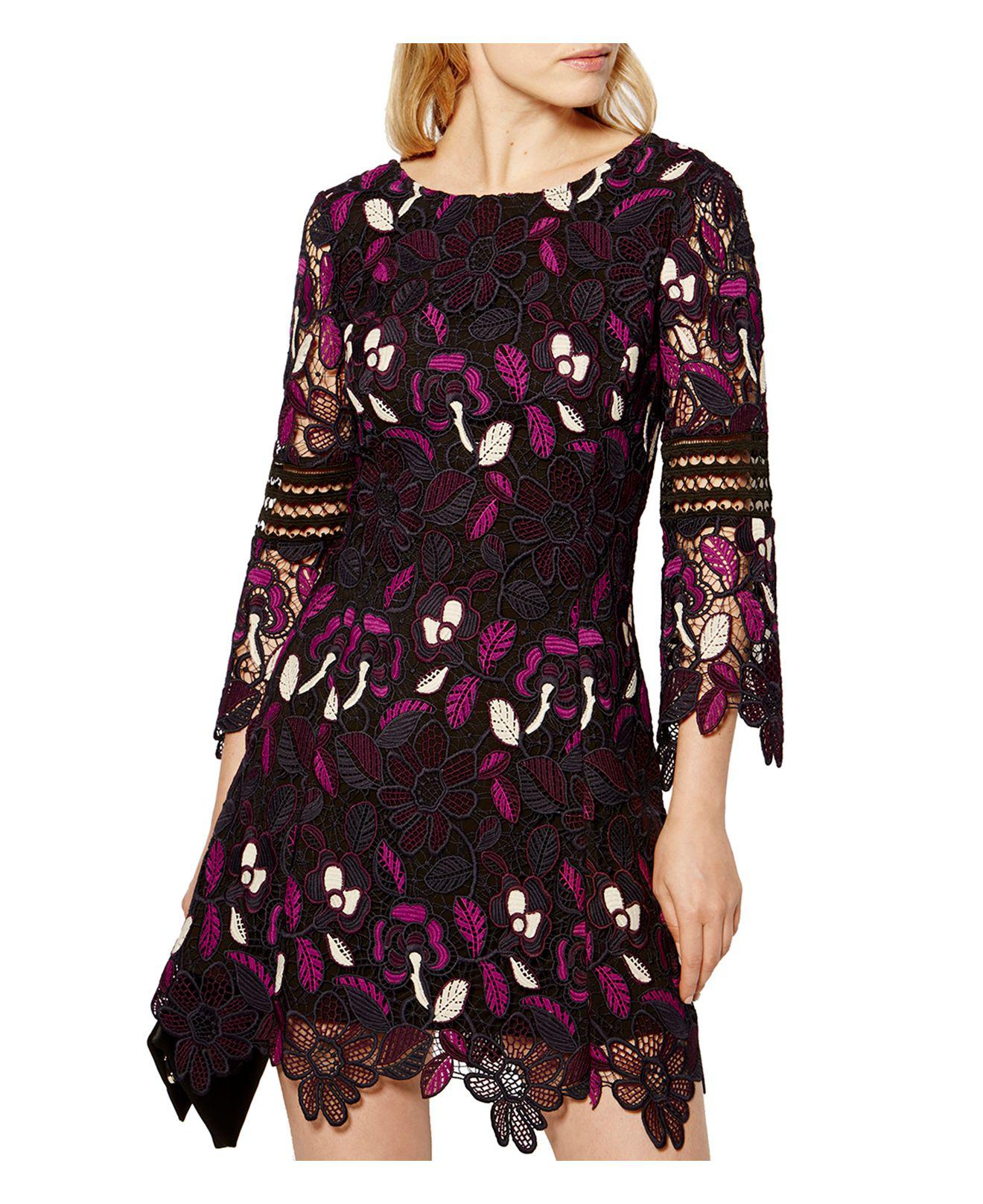 floral lace mini dress karen millen