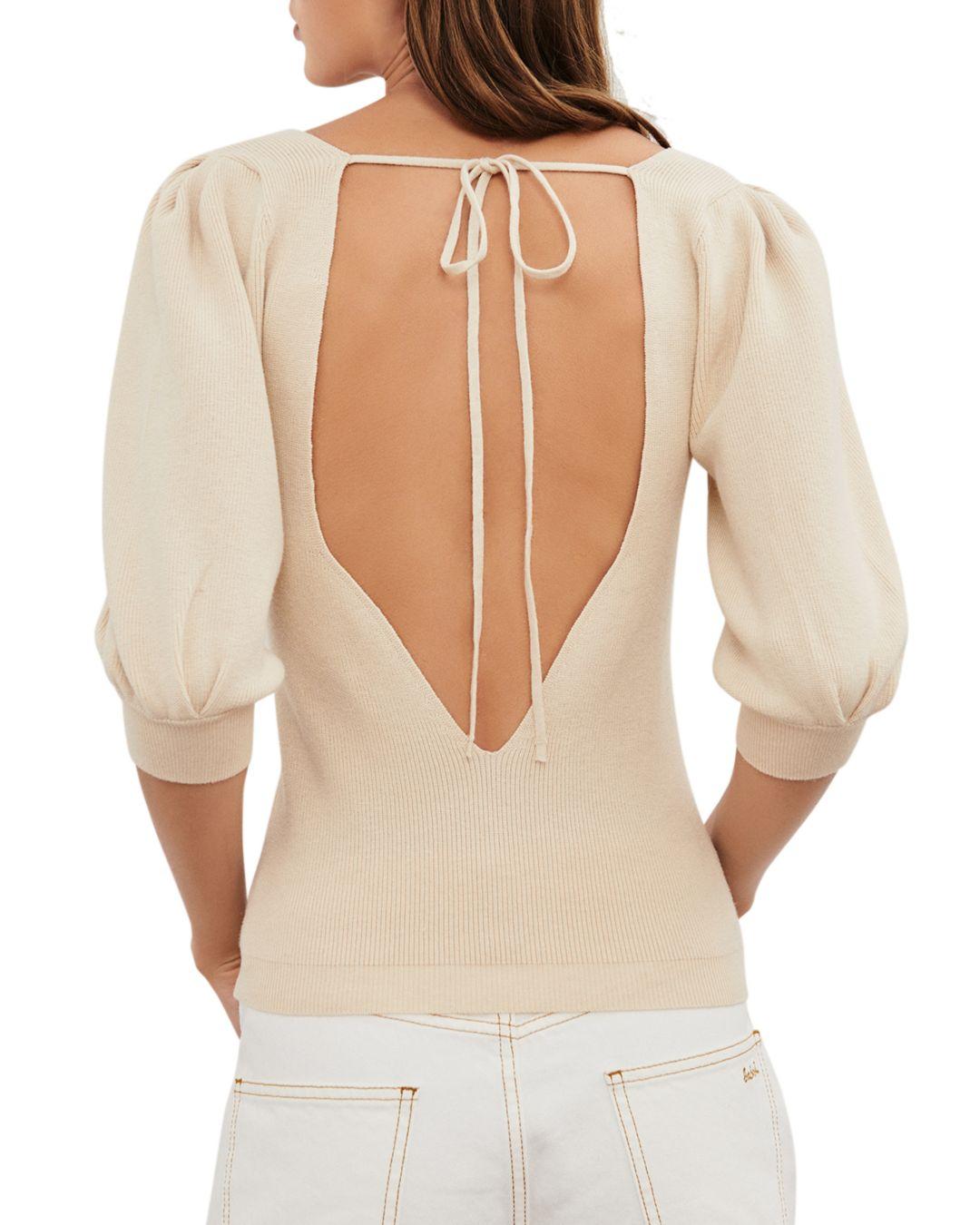 backless sweater