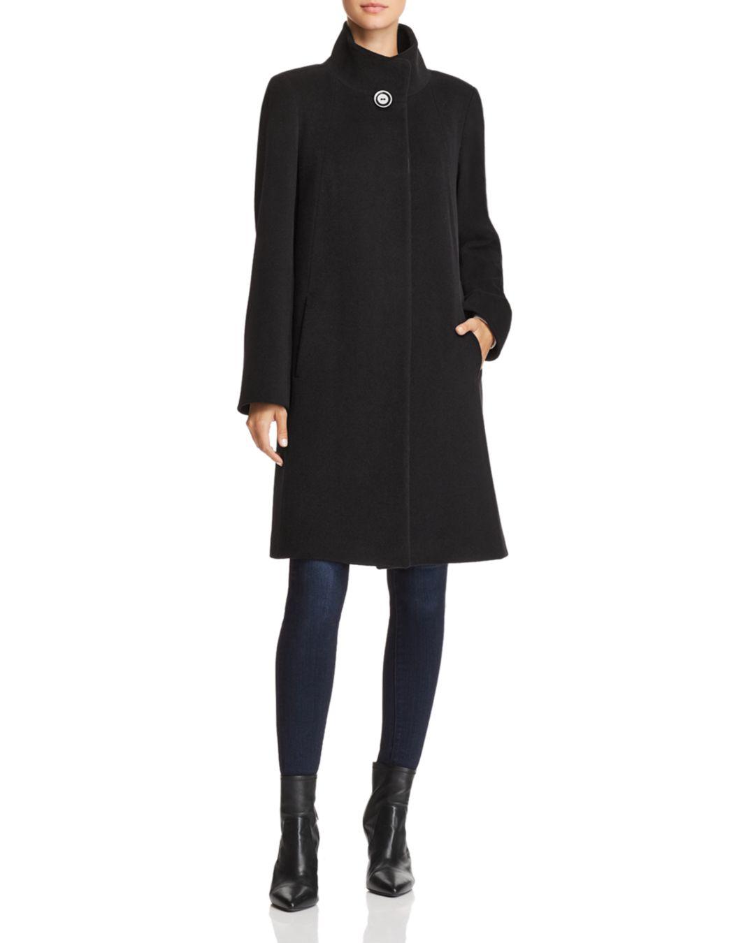 Cinzia Rocca Wool & Cashmere Coat in Black - Save 46% - Lyst