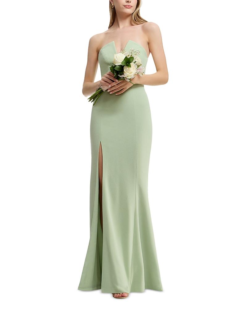 strapless open back dress Dress The Population Black Fernanda Maxi Dress main image 0