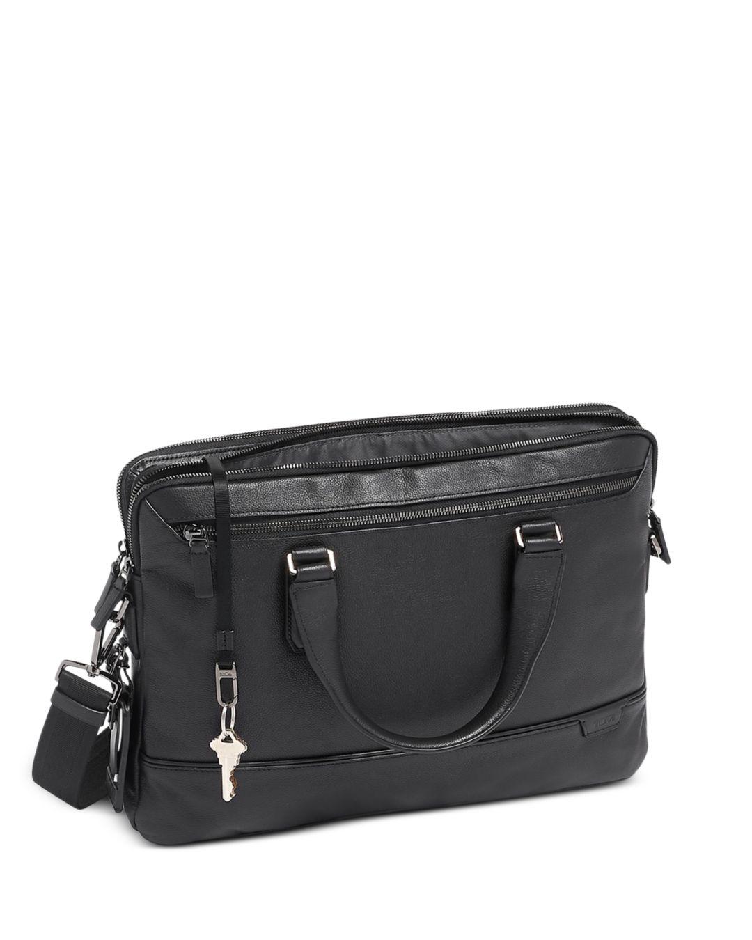harrison medium leather messenger bag