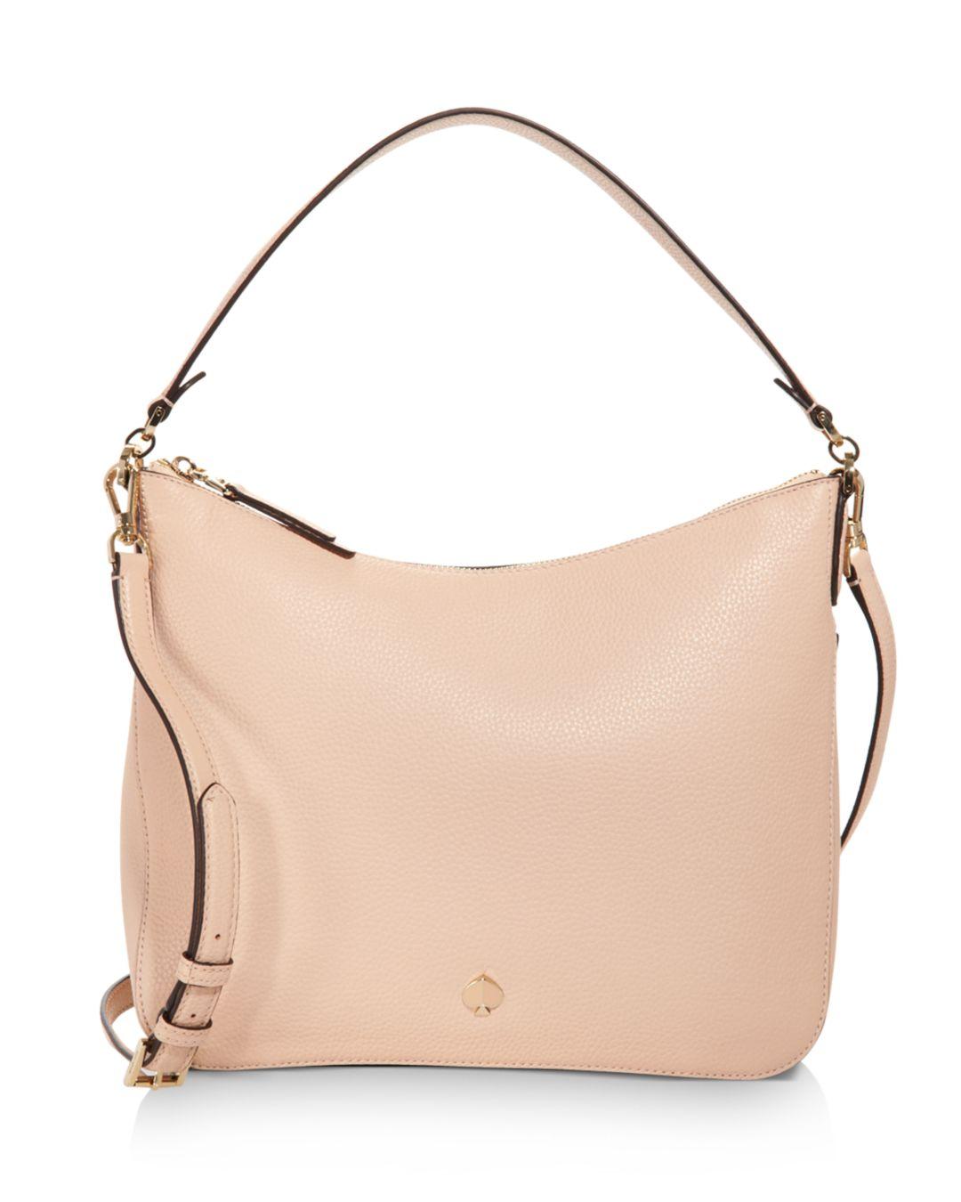 Kate Spade Medium Pebbled Leather Shoulder Bag in Blush (Pink) - Save ...
