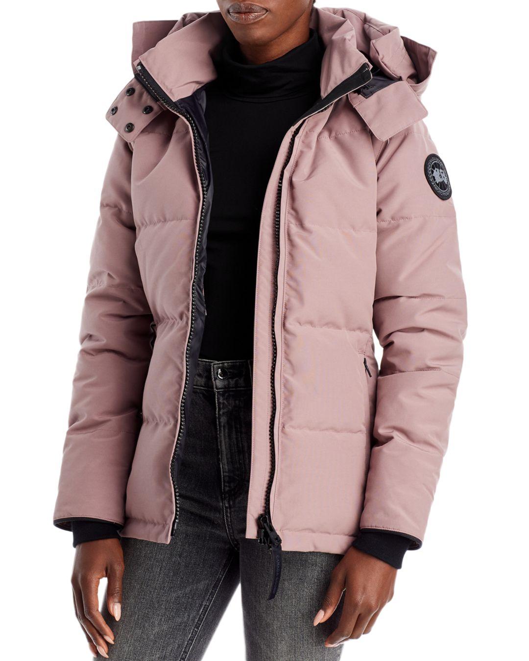 Canada Goose Chelsea Hooded Down Parka in Pink | Lyst