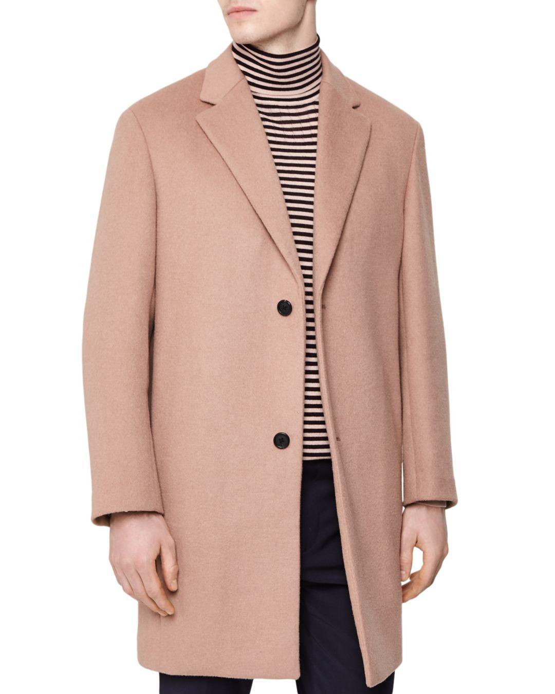 pink crombie coat