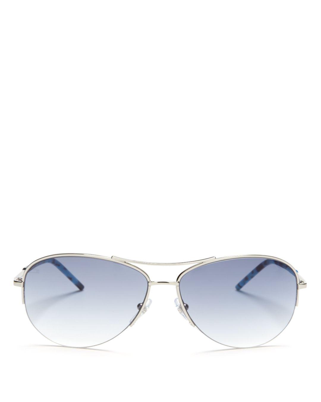 Marc Jacobs Women's Rimless Aviator Sunglasses in Gray - Lyst