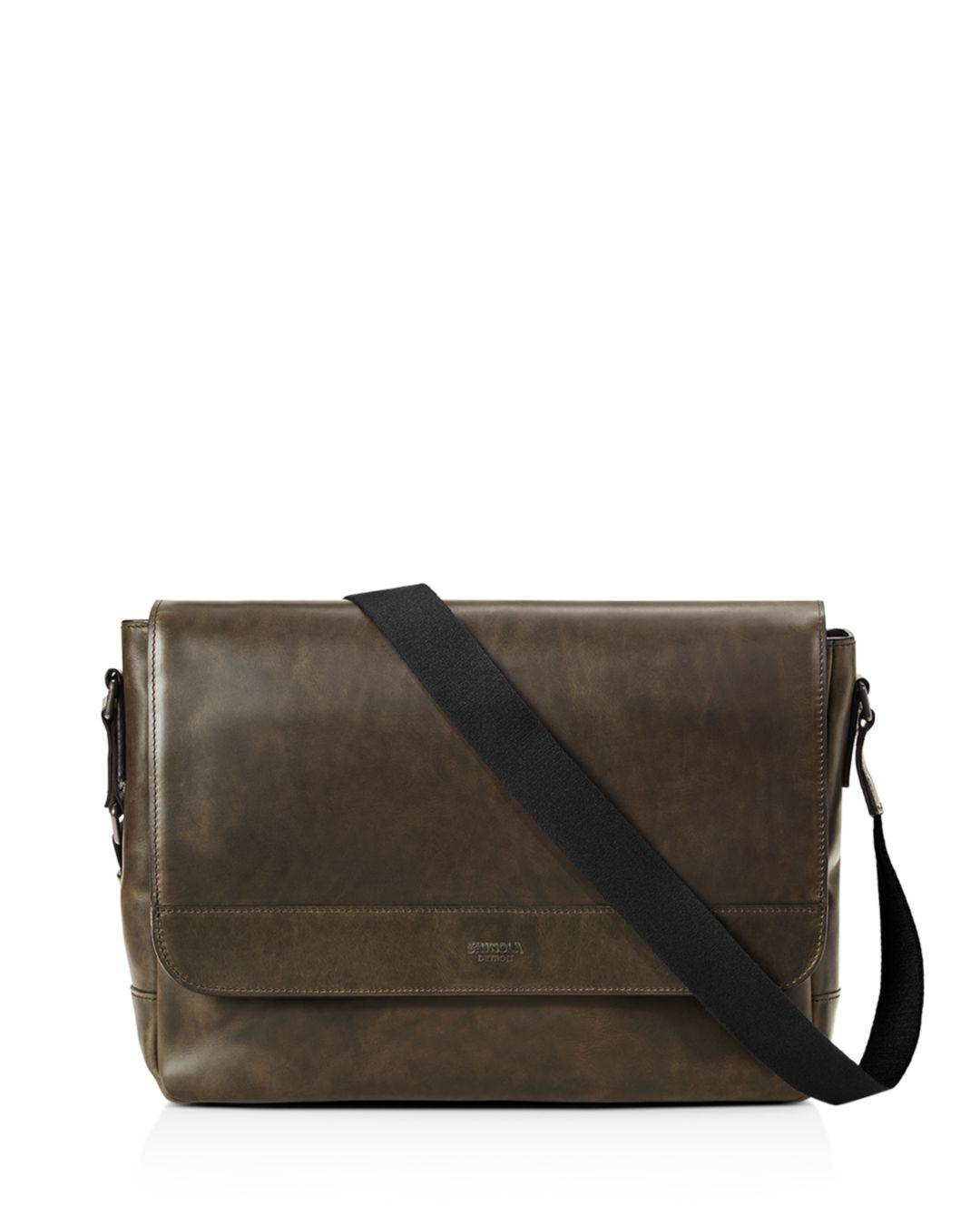 shinola slim messenger