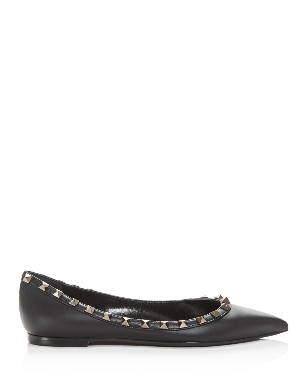 Valentino flat shoes black Clearance