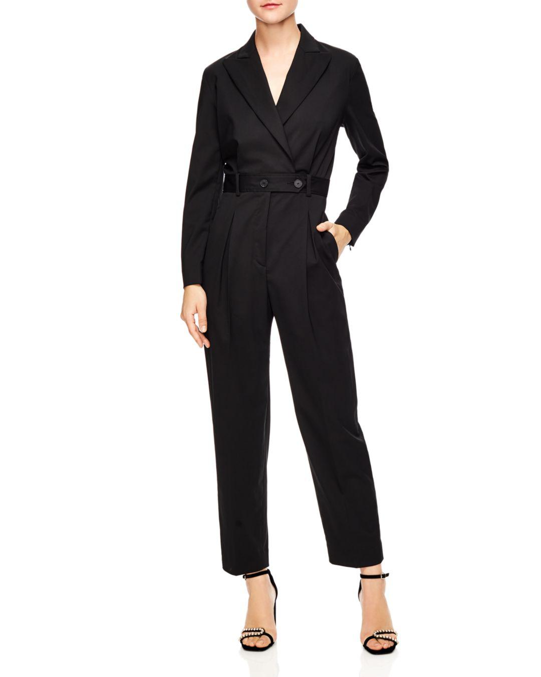 sandro black jumpsuit