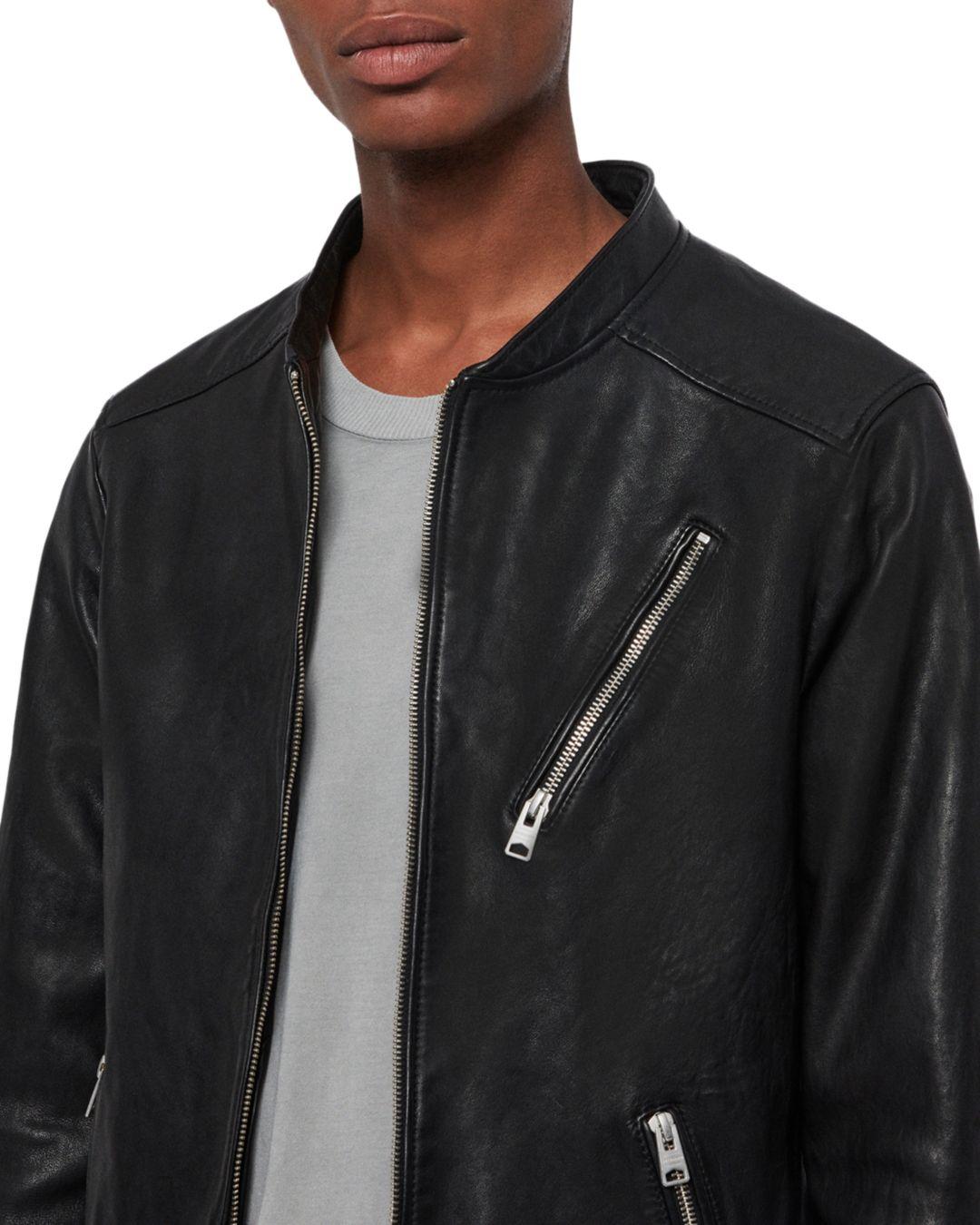 allsaints wick leather jacket