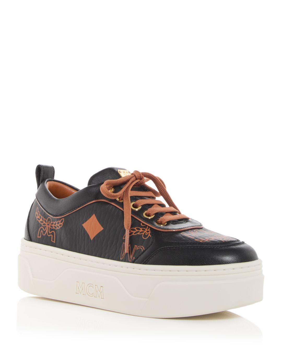 mcm platform sneakers