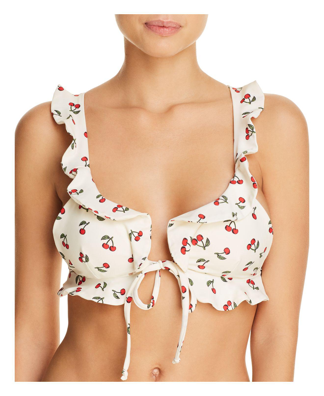 for love and lemons cherry swimsuit