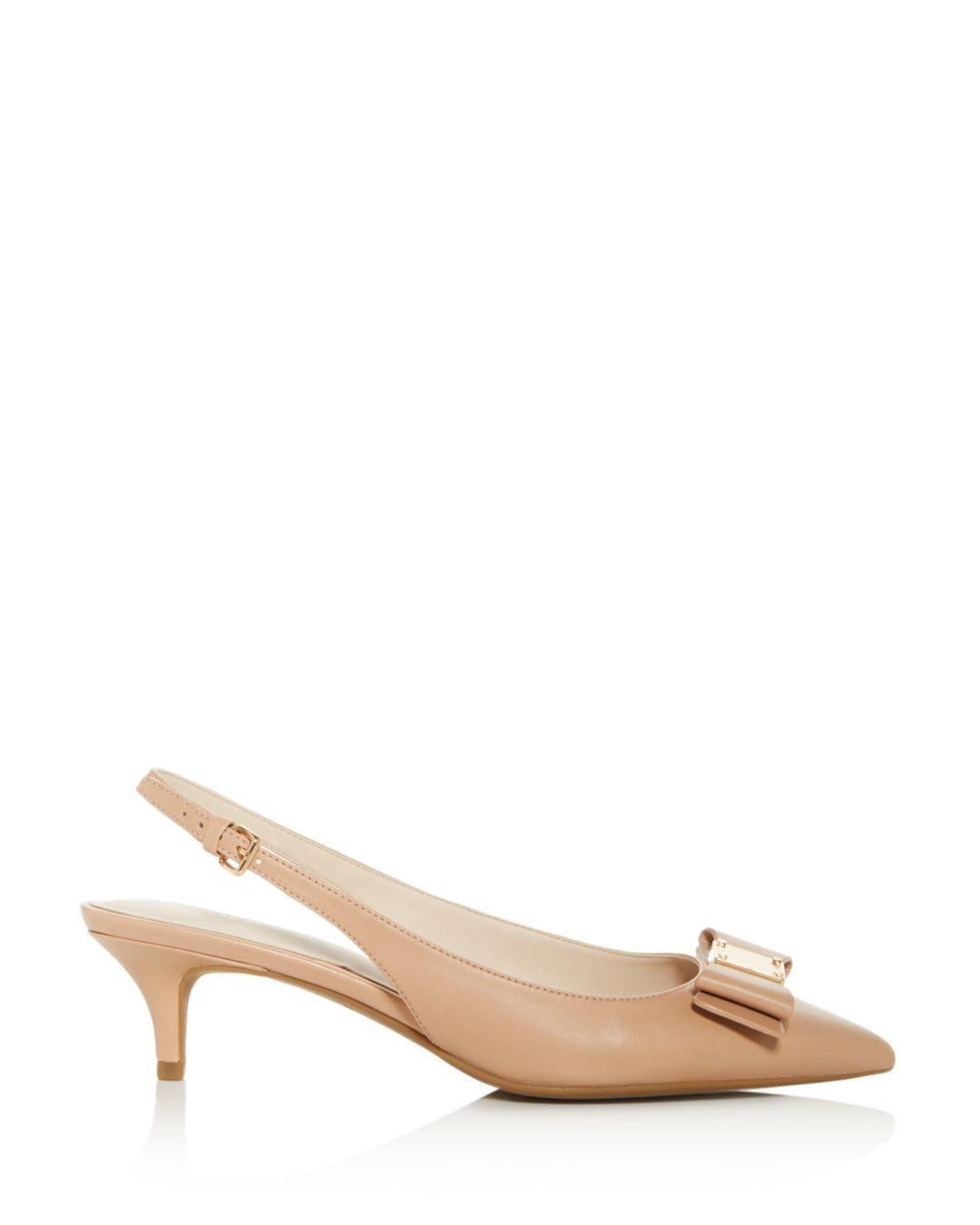 Cole Haan Women's Tali Bow Slingback Kitten - Heel Pumps - Save 30% - Lyst