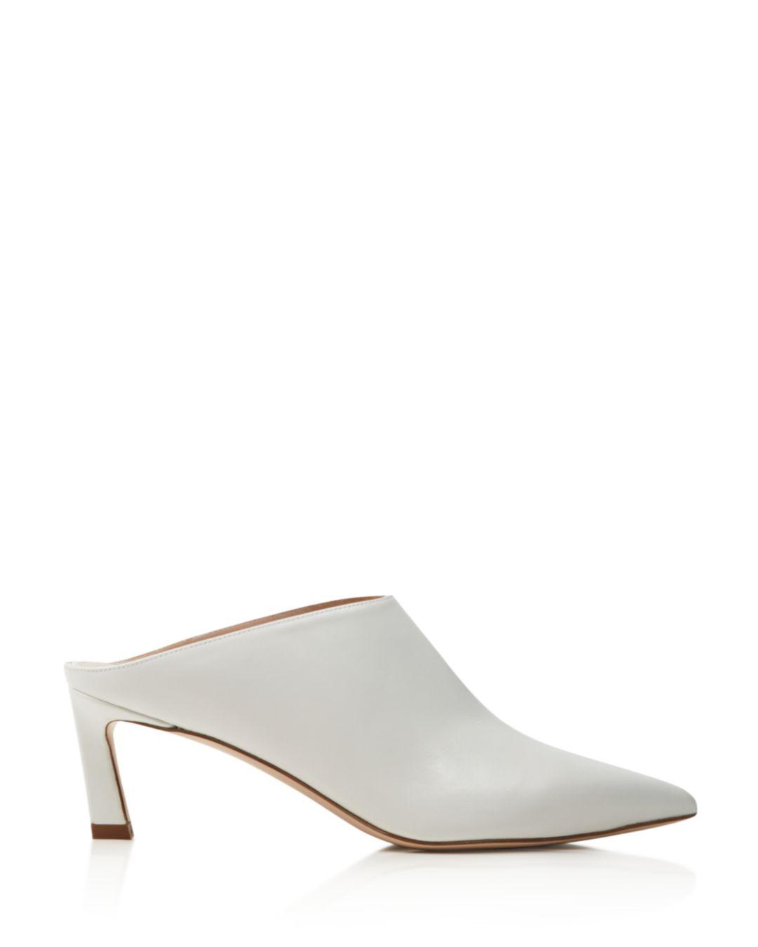 pointed toe stiletto mules