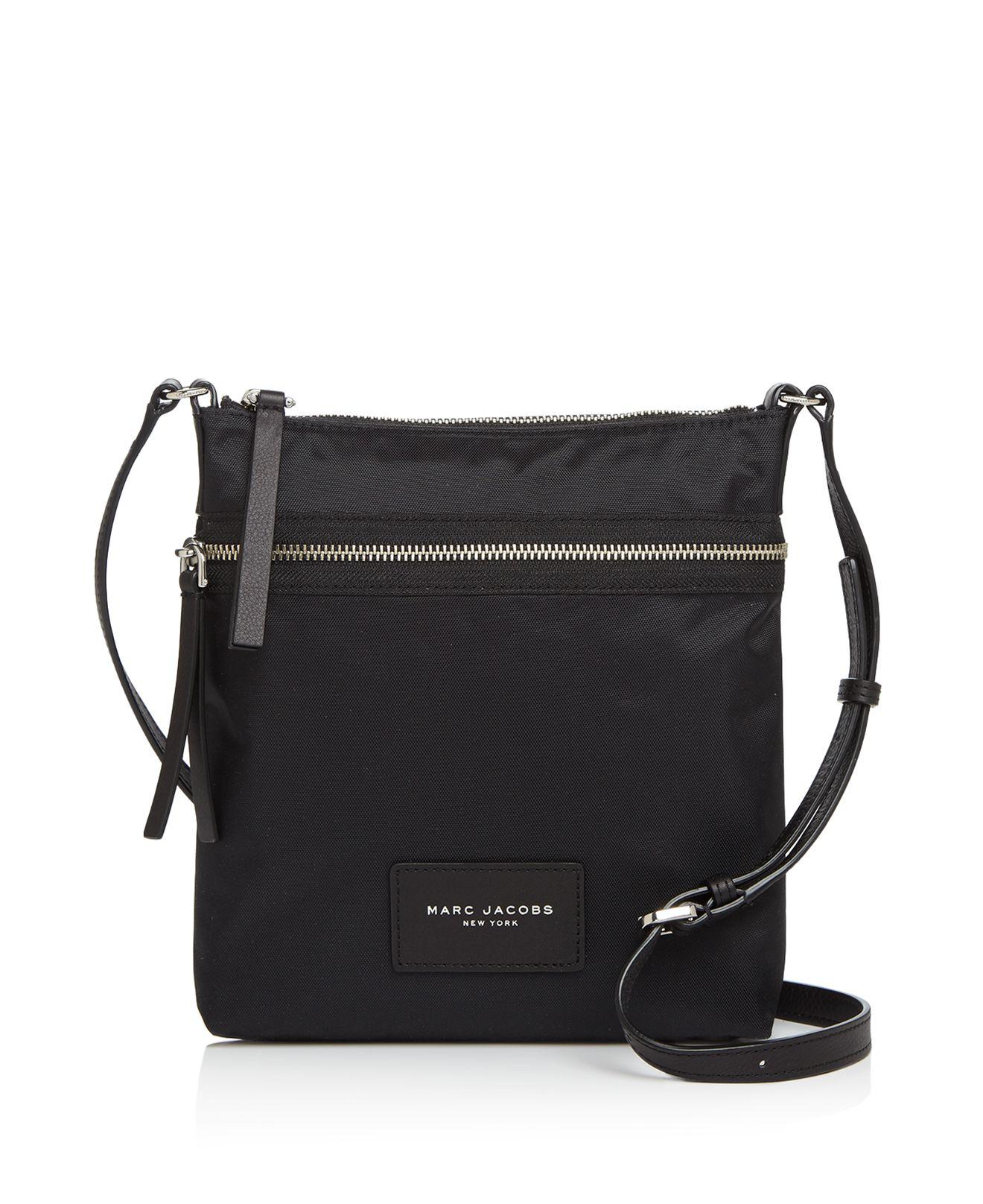 Marc Jacobs Synthetic Biker North/south Nylon Crossbody in Black/Silver