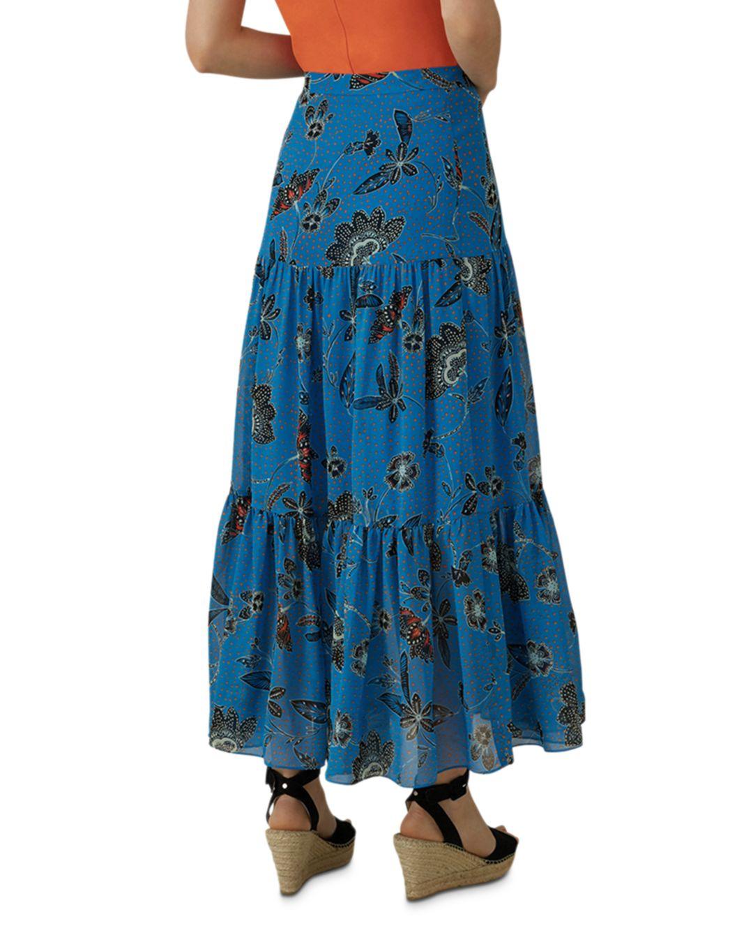 karen millen blue maxi dress