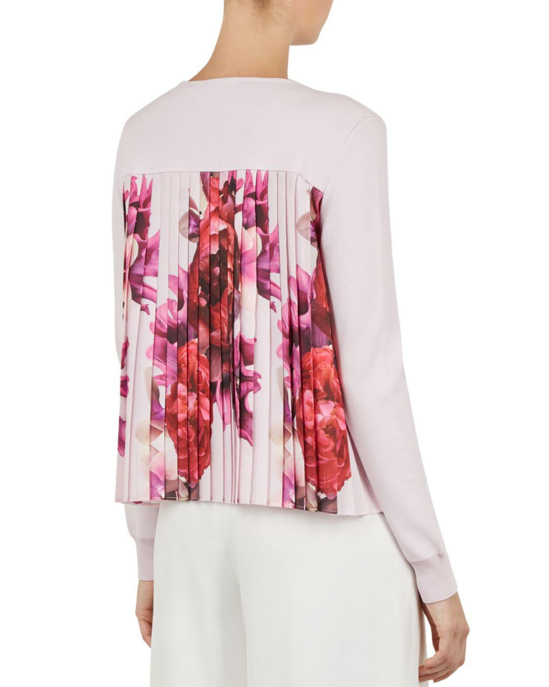 ted baker floral back cardigan