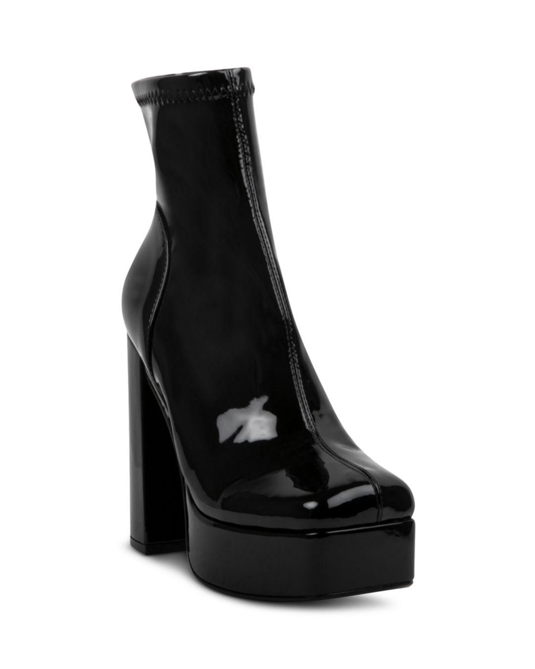 Steve Madden Bianca Platform High Heel Booties in Black Lyst