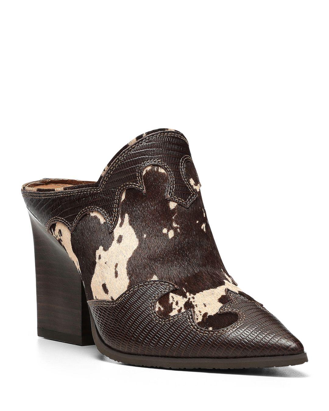 calf hair mules