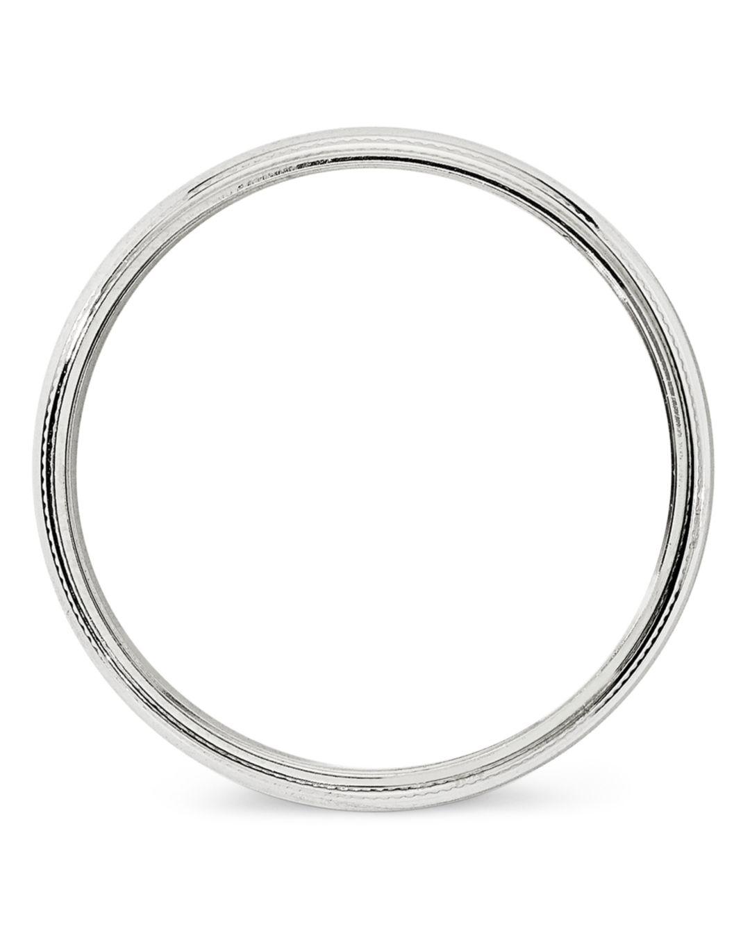 Jewel Tie 10k Yellow Gold 4mm Milgrain Half Round Wedding Band