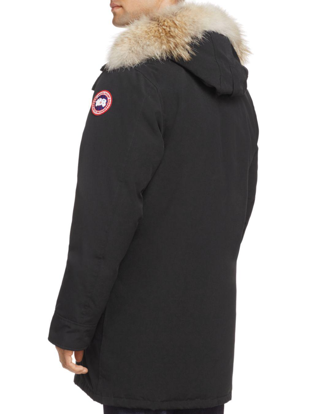 canada goose black fur hood