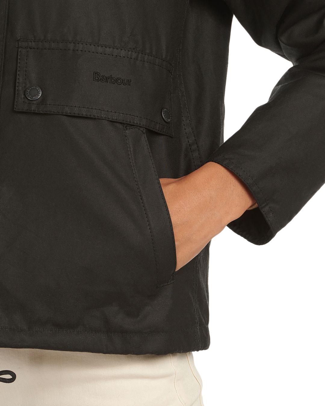 barbour naver waxed cotton jacket