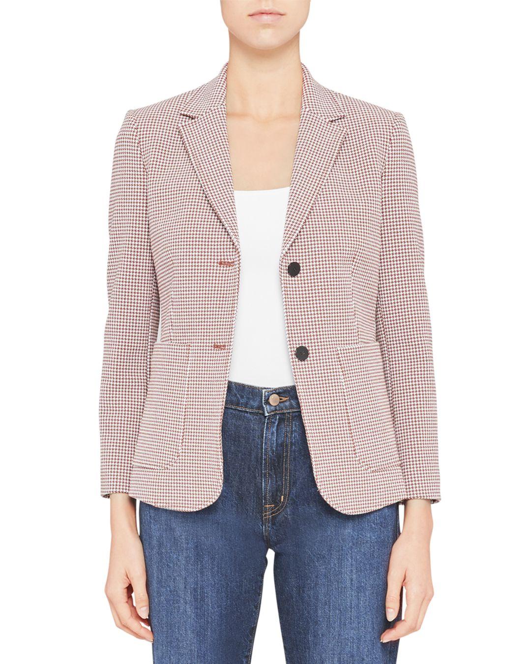 theory houndstooth blazer