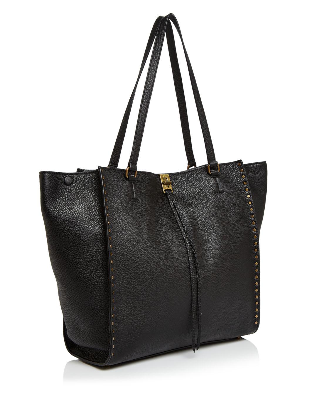 Rebecca Minkoff Leather Darren Tote (black) Tote Handbags in Navy ...