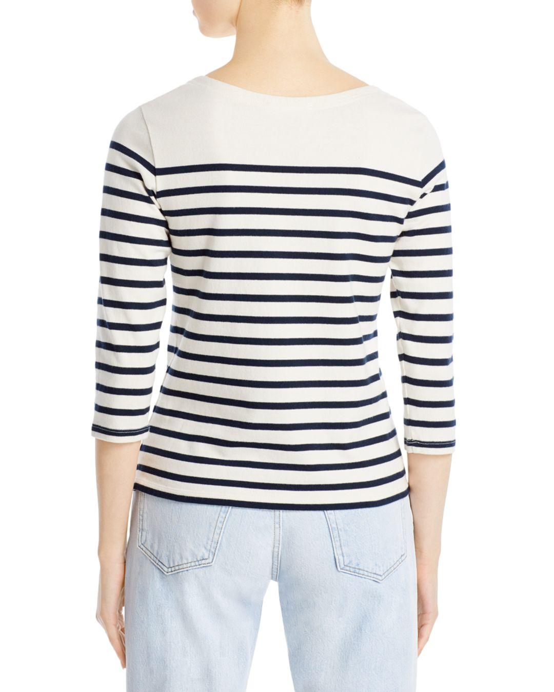 FRAME Cotton Mariner Striped Tee 