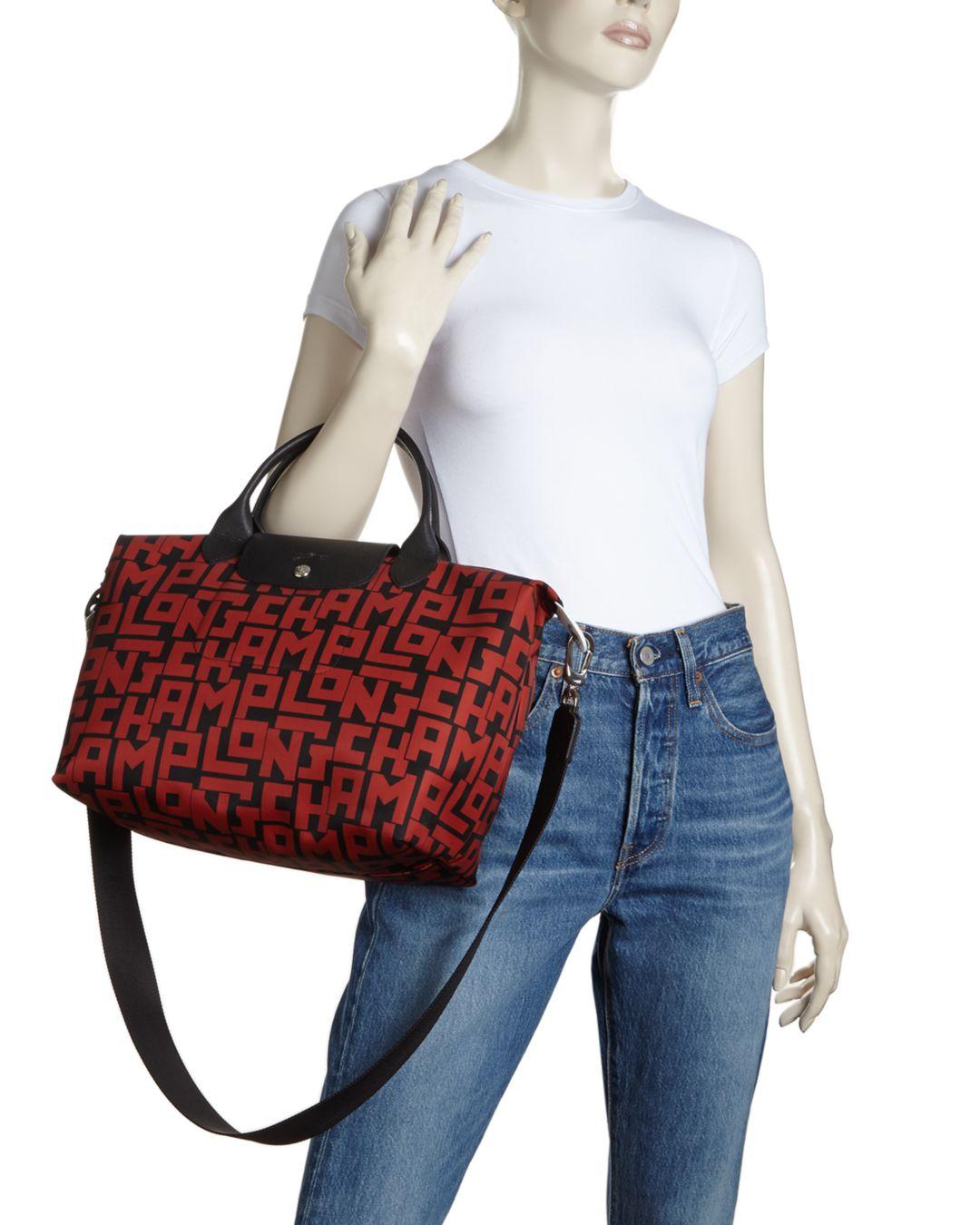 longchamp logo tote