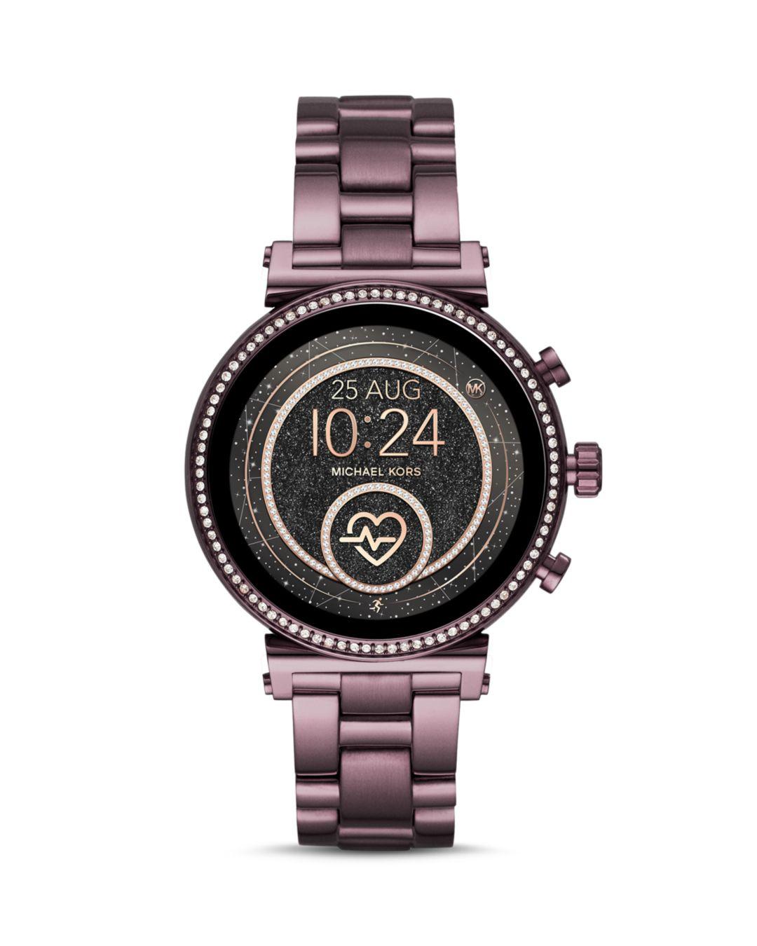 michael kors purple smart watch