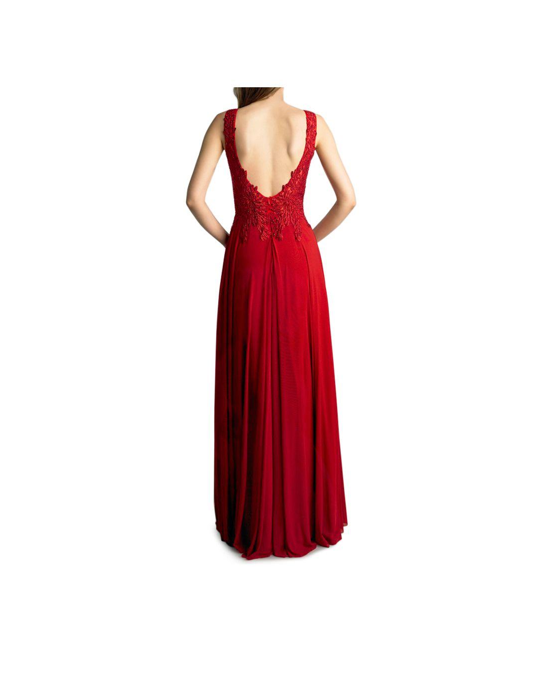 basix black label red dress