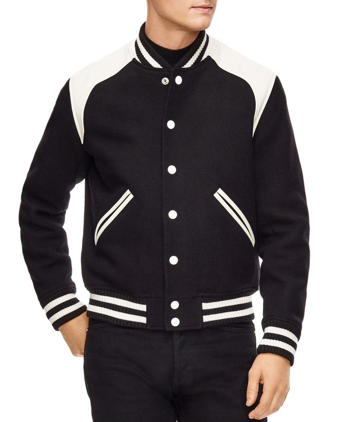 sandro paris varsity jacket