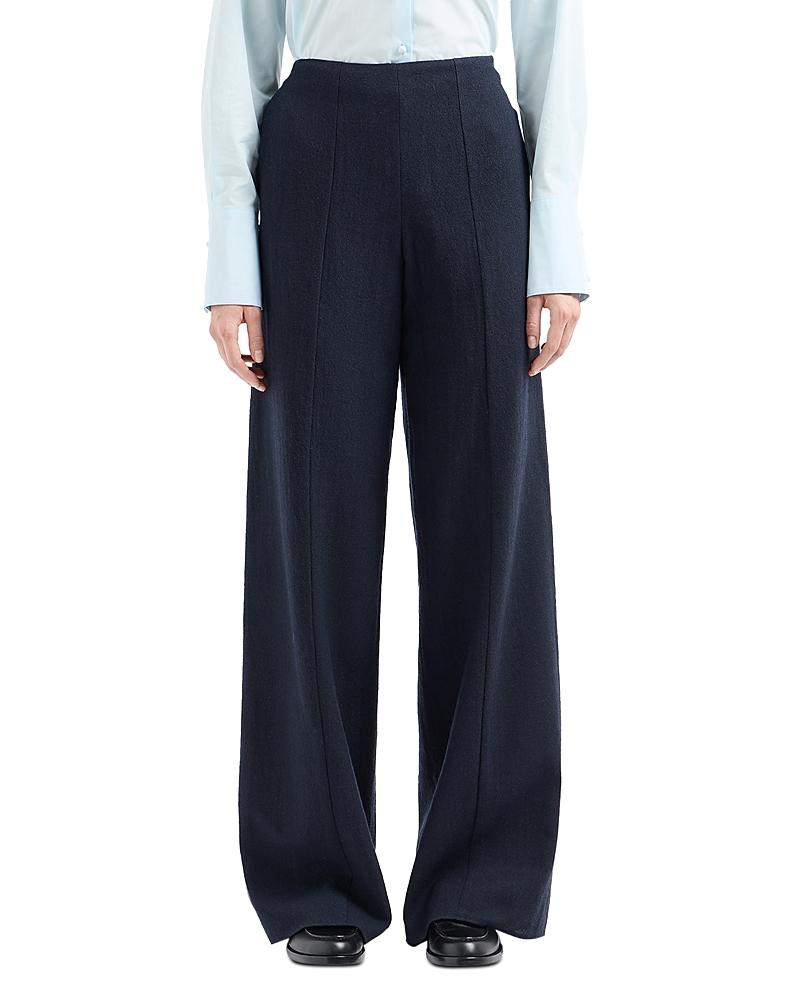 Designer Emporio Armani Wide Wool Leg Pants for Women - Up Designer Emporio Armani Wide Wool Leg Pants for Women - Up