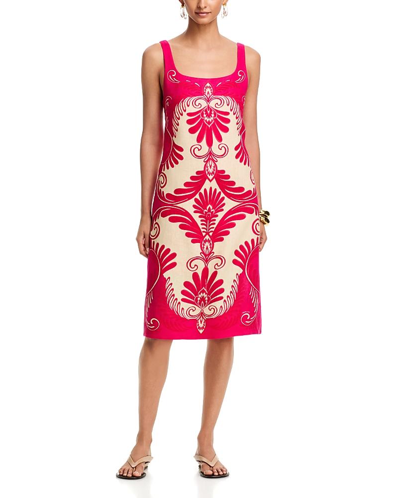 green emerald velvet dress Striped Monstera Leaf Sleeveless Midi Dress by Farm Rio – Mimi Seabrook