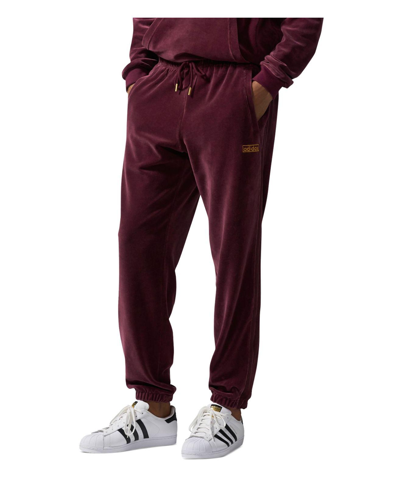 adidas velour joggers